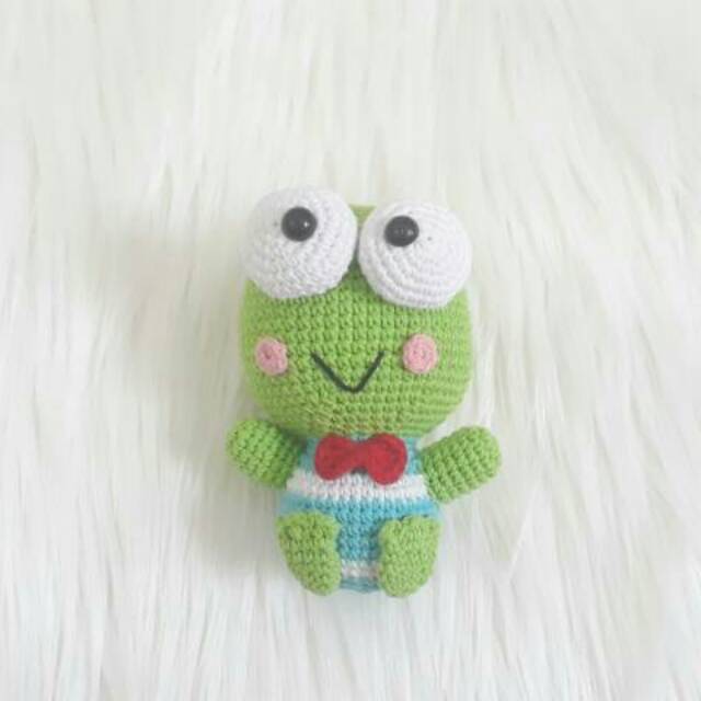 Amigurumi boneka rajut Keroppi Sanrio