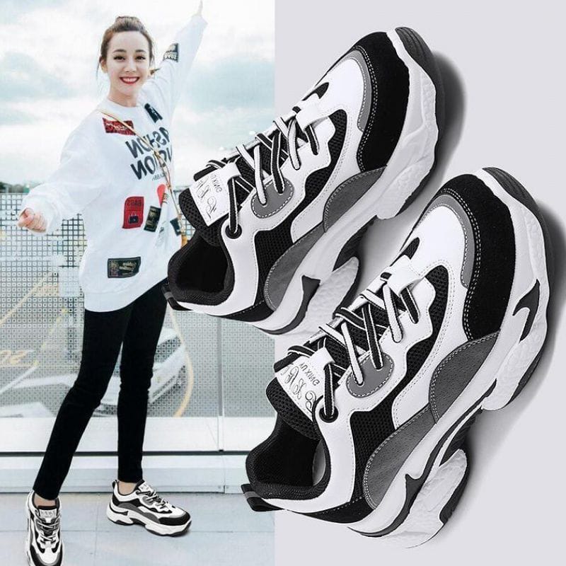 IDEALIFESHOES SEPATU SNEAKERS FASHION WANITA KOREA IMPORT COD