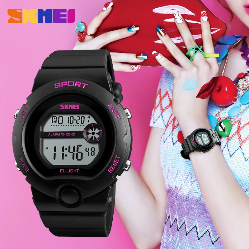 Jam Tangan Wanita / Digital SKMEI 1334 / Original SKMEI Water Resistant