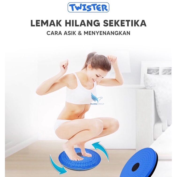 PROMO TWISTER BODY TRIMMER / ALAT PELANGSING DAN PENGHILANG LEMAK PERUT / JOGGING BODY PLATE
