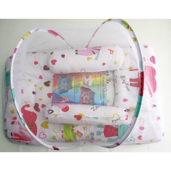 Kasur Lipat Bayi Kelambu Baby Dream / Kasur Bayi Lipat Kelambu Bantal Guling Baby Dream