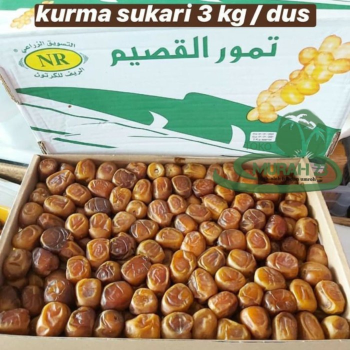 kurma sukari premium 3kg asli/Kurma Sukari Super Murah Original