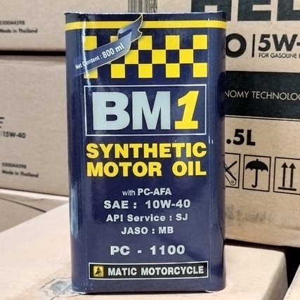 OLI MESIN MOTOR MATIC SCOOTER BM1 / BM 1 / BM-1 PC-1100 10W-40 800 ML