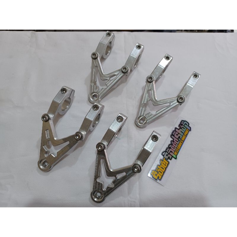 Breket lampu ninja ss bulat cnc pnp as 26 31 33