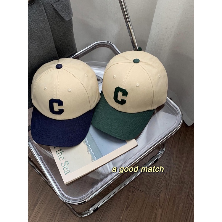 Topi Baseball Motif Huruf C Untuk Pria Dan Wanita