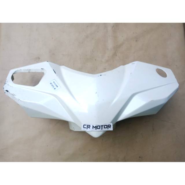 original cover batok depan beat fi stater kasar putih