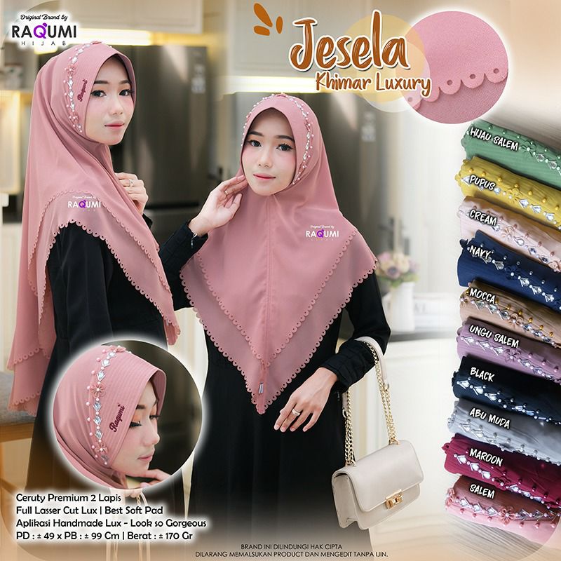 Jilbab Khimar Raqumi Jesela Khimar Luxury