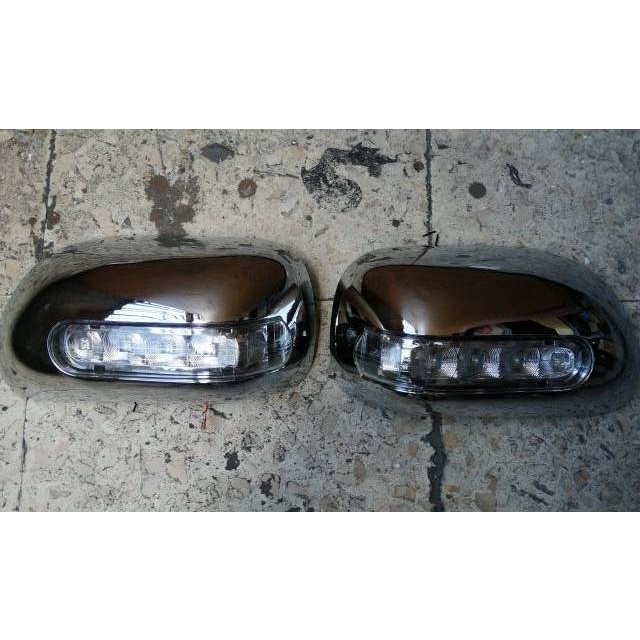 Cover Spion Grand Max + Lampu Sein Model Ori Pick Up Minibus Warna Hitam Chrome 2 pcs Cover Spion Avanza Xenia VVTI Lama Chrome dan Lampu Sein Tahun 2009 2010 2011