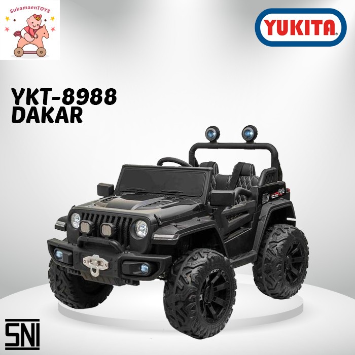 MAINAN ANAK MOBIL AKI JEEP DAKAR - YUKITA 8988