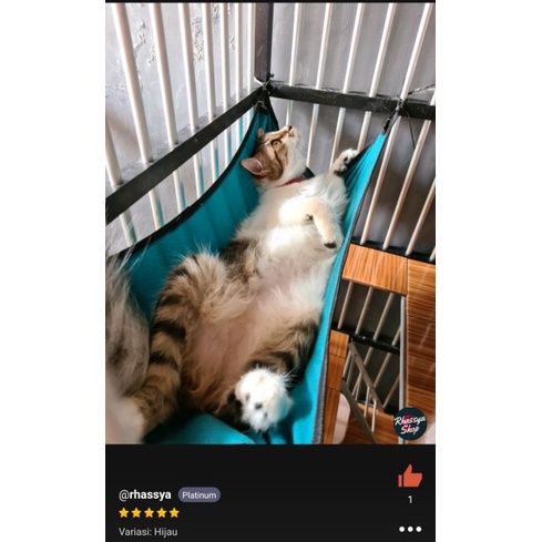 AYUNAN KANDANG KUCING HAMMOCK KUCING ANJING BAHAN FLANEL TEBAL