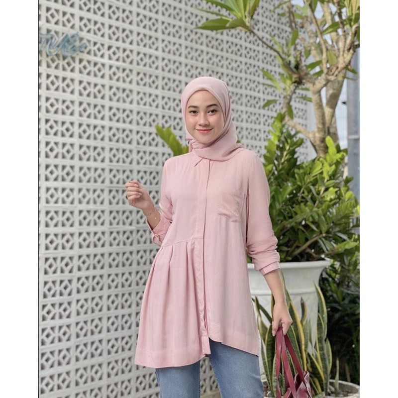 Kemeja Basic Rayon / Kemeja Wanita / Kemeja Polos Rayon