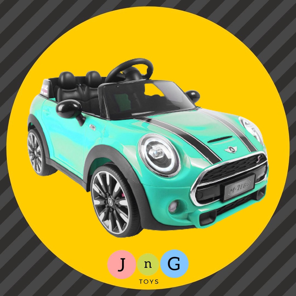 Mobil Aki Anak PMB Mainan Model Mini Cooper M-7188 Remote