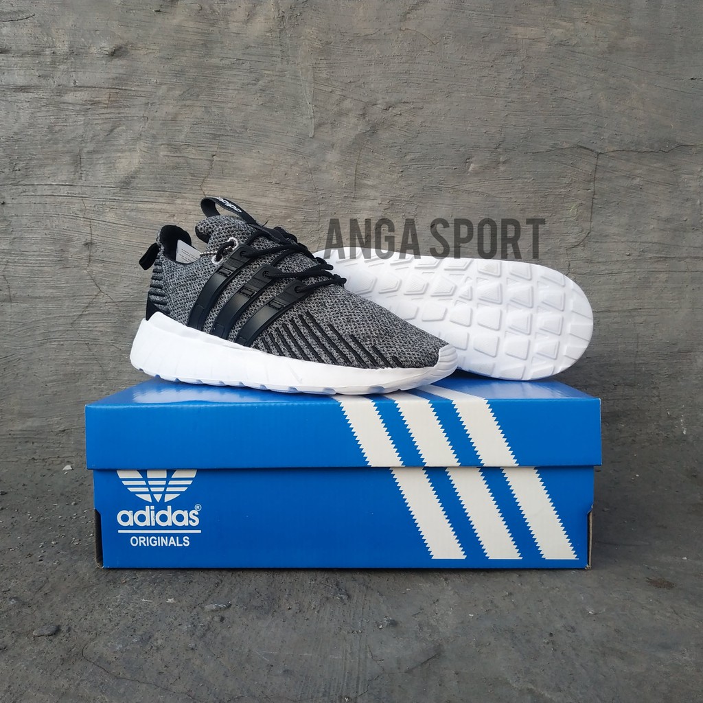 SEPATU OLAHRAGA PRIA ADIDAS QUESTAR FLOW HITAM SEPATU LARI GYM COWOK SNEAKERS TERLARIS