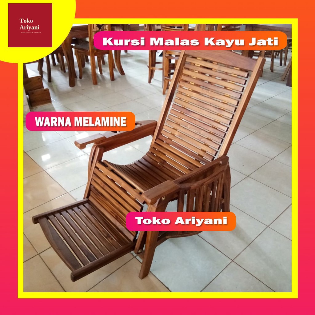 Jual Kursi Malas Jati Minimalis Modern Kursi Goyang Kayu Kualitas