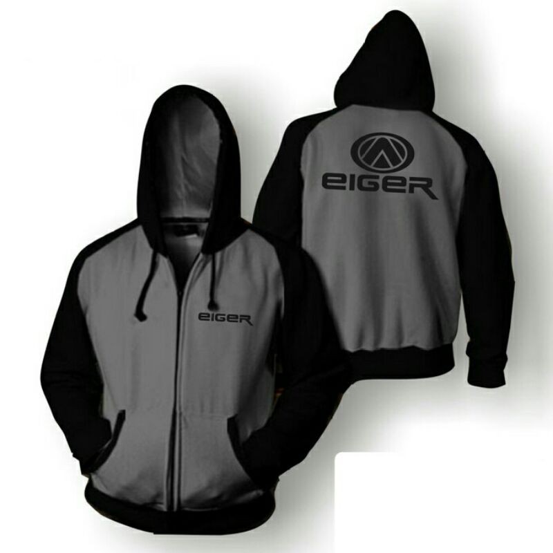 jaket hoodie zipper raglan