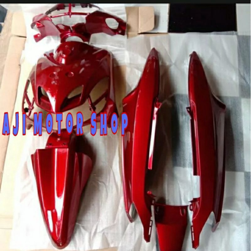 full body mio smile merah marun/cover body mio smile polosan/Cover Body Halus Mio Smile Merah Marun 