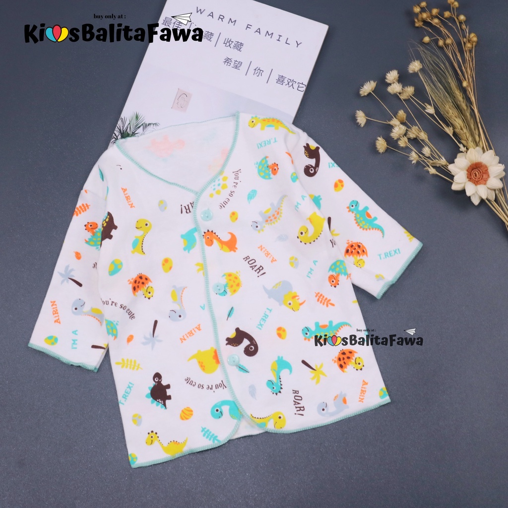 ( ISI 6-12 PC ) Atasan Kancing Lengan Panjang SNI / Baju STANDAR SNI Uk.BayiBranded Kado Bayi Babycinnamon