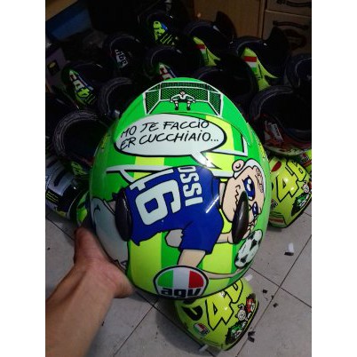 Helm Agv Rossi Mugello 2017 Tribute Totti Nicky Hayden Berkualitas
