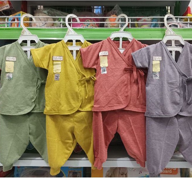 nadiva baru KIMONO BAYI LENGAN PANJANG WARNA SETELAN KIMONO BAYI NEWBORN NARY LENGAN PENDEK ATASAN B