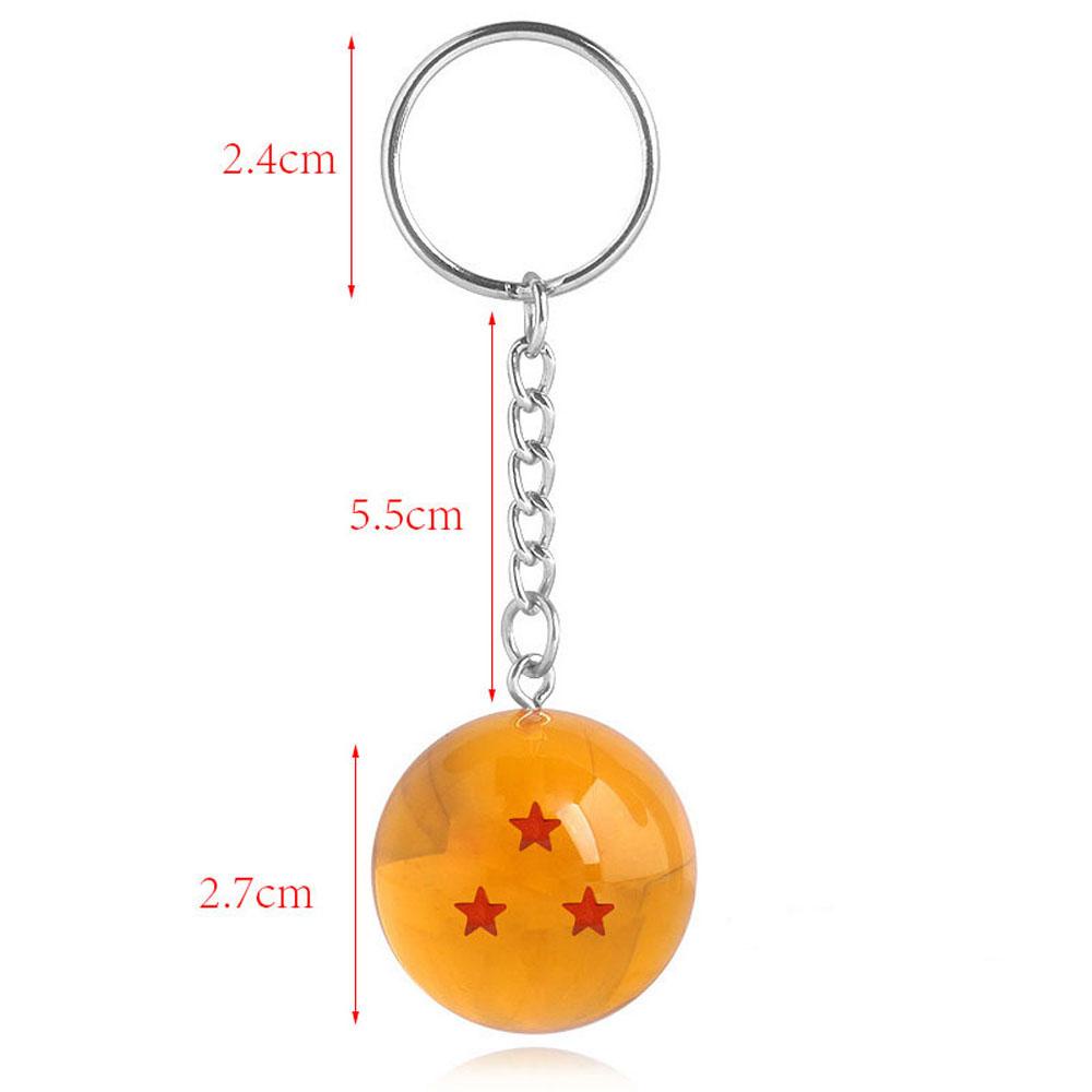 Lanfy Dragon Ball Gantungan Kunci Aksesoris Alat Peraga Cosplay Liontin Goku 1-7 Bintang Collection