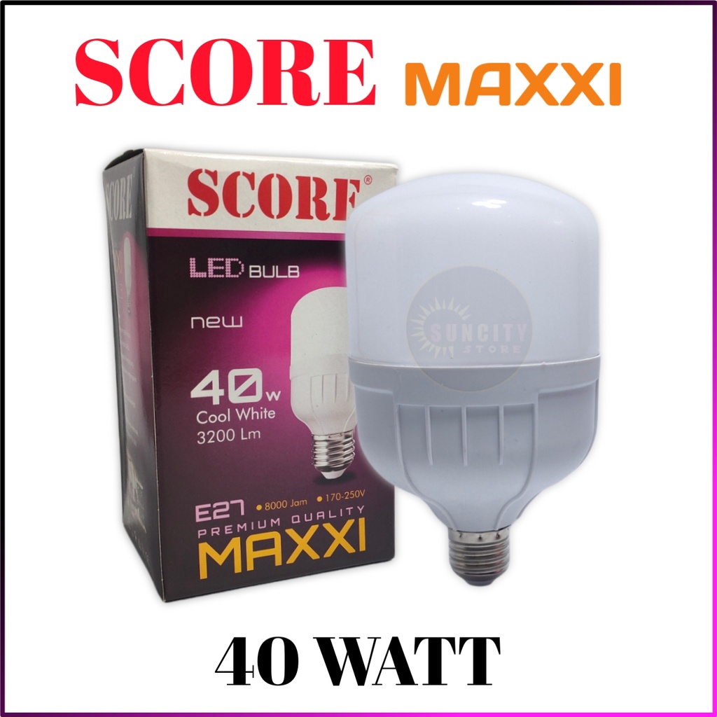 SCORE Maxxi Lampu LED Capsule 40 Watt - Cahaya Putih