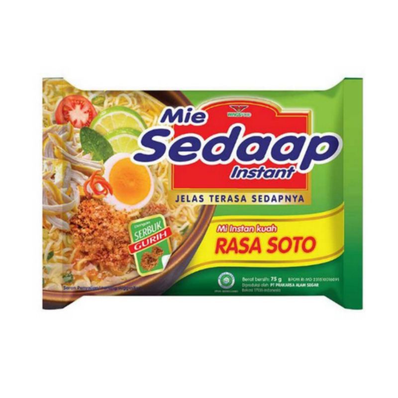 

Sedaap Mie Instant Soto 75 g | Hasil Lampung