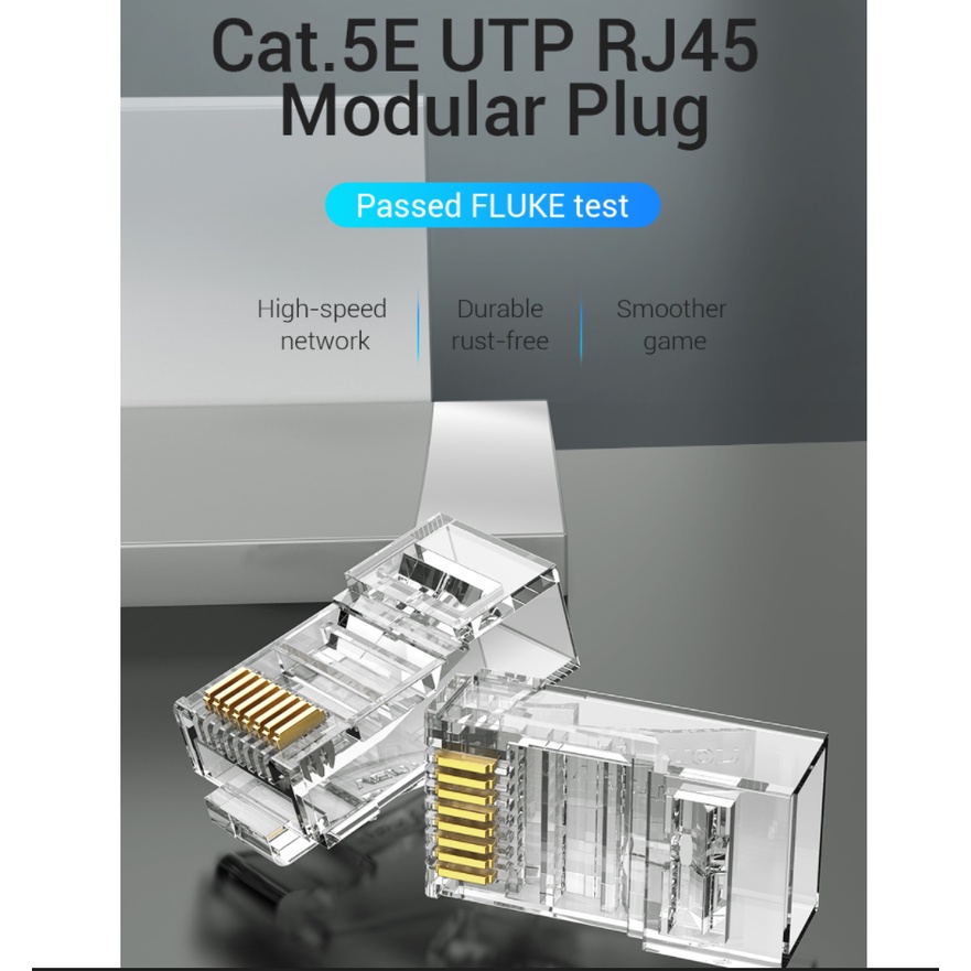 Vention Konektor RJ45 CAT5e UTP Gigabit Jack Plug Connector CAT5