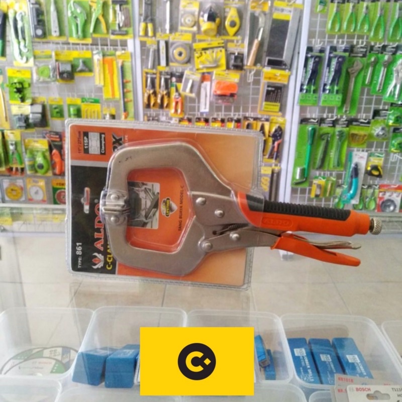 TANG CLAMP C 11" ALDO KLEM CATOK PENJEPIT JEPIT BAIS KAYU BESI CMart