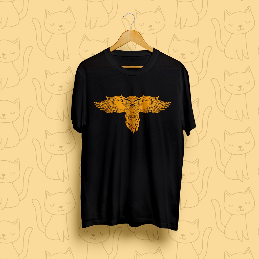 Kaos, Kaos Bebas, Kaos Santai, Kaos Keren, Kaos Unisex, Kaos Desain Owl, Kaos Burung Hantu, Kaos Des