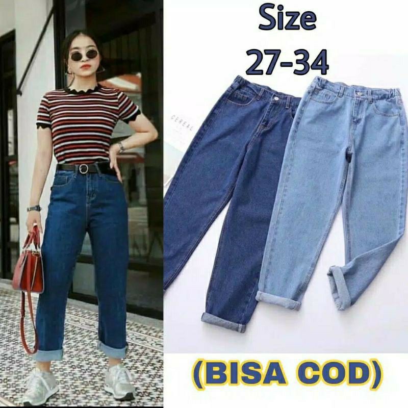 PROMO CELANA BOYFRIEND JEANS WANITA //BF POLOS