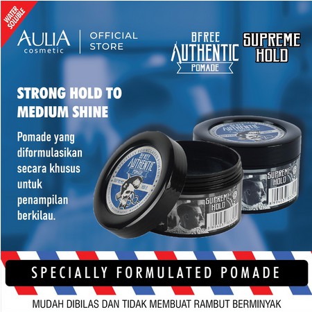BFREE Authentic Pomade 100ml [ Pomade Rambut Mudah Dibilas dan Tidak Membuat Rambut Berminyak ]