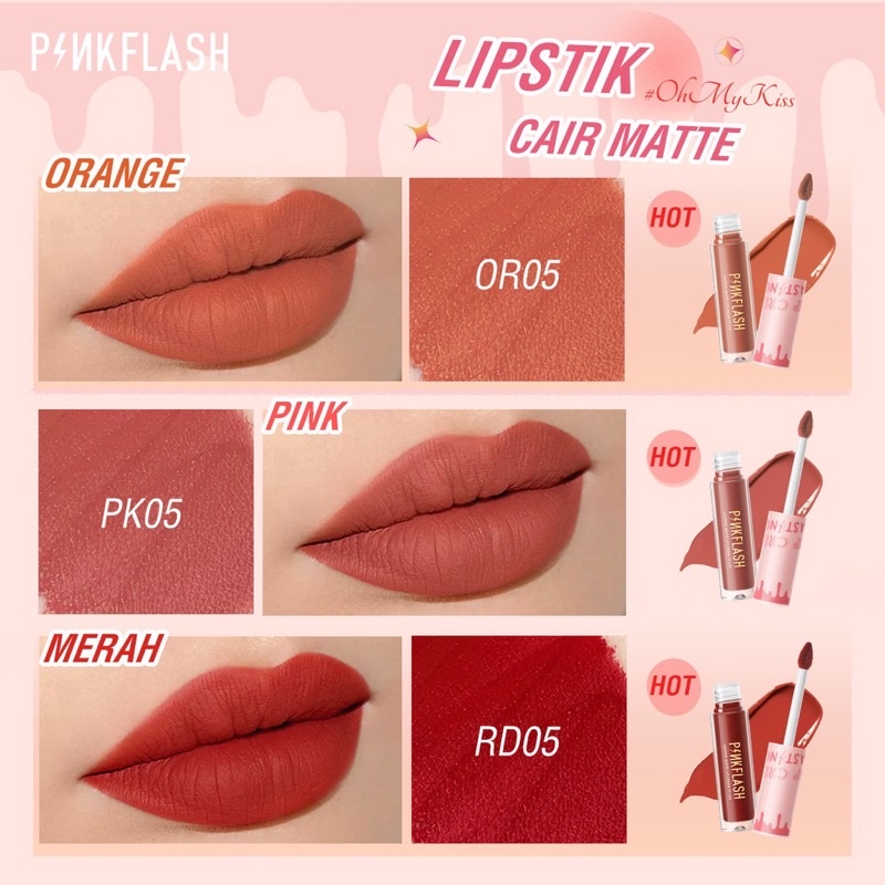 PINKFLASH/MELTINGMATTE/LIPCREAM/