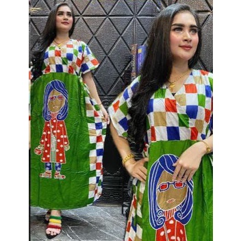 Dress gaun cibi tejo kotak busui