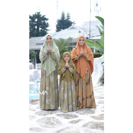 Miskha dress UMMA gamis rayon mom and kids Miskha gamis couple