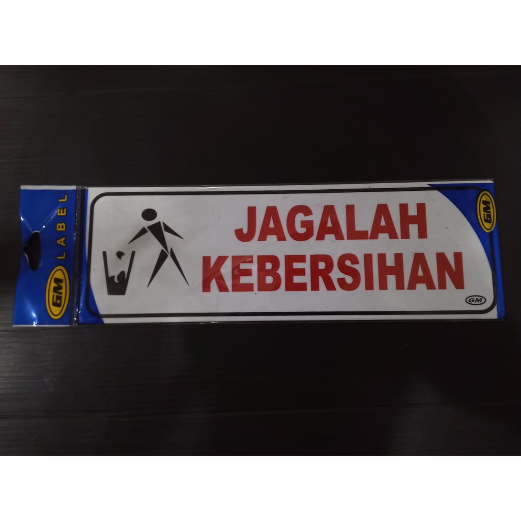 

Label GM Jagalah Kebersihan uk 30x10 cm/Label Jagalah Kebersihan uk 30x10 cm