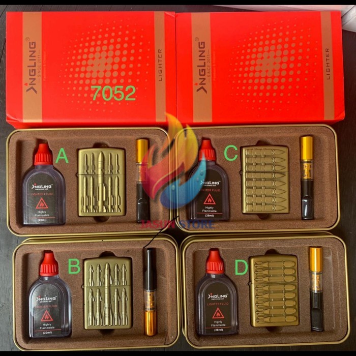 korek api Zippo set minyak kode 7053