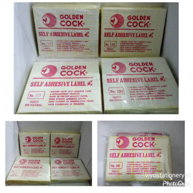 LABEL KERTAS (NO 99, 103, 104, 105, 107, 108, 110, 112