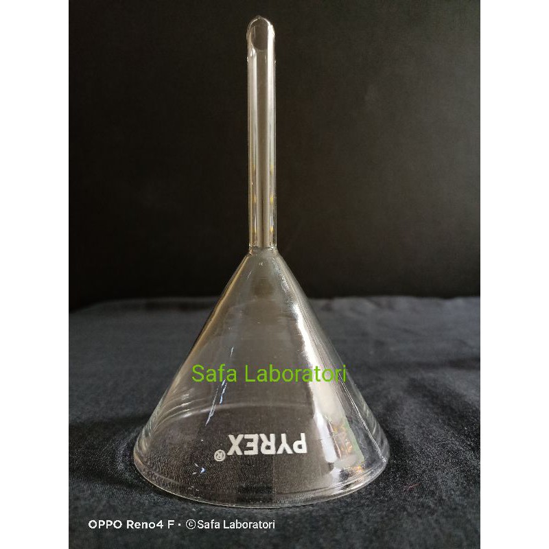 Corong Kaca Diameter 100mm Pyrex / Glass Funnel / Corong Kaca Laboratorium