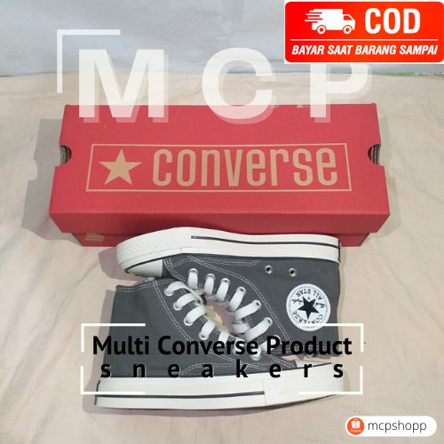 [COD] Sepatu Murah Pria dan Wanita Converse Klasik 70's Tinggi Egret Vietnam BNIB Warna Abu2/Grey | 