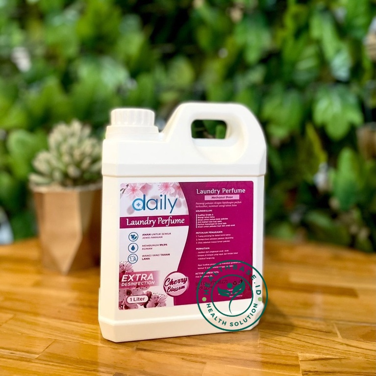 PEWANGI PAKAIAN BAJU GRADE A DAILY PARFUM LAUNDRY EXTRA DISINFECTION 1 LITER CHERRY BLOSSOM