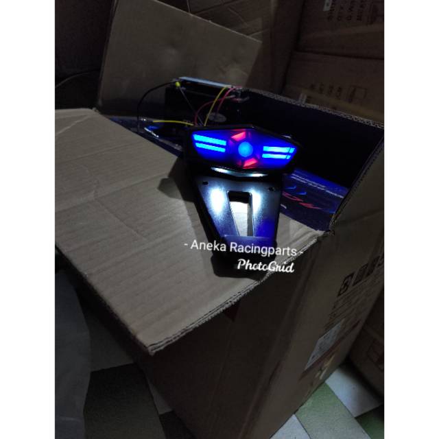 Spakbor belakang klx 3 in 1 led iron man / slebor belakang klx / stoplamp klx / undertail klx