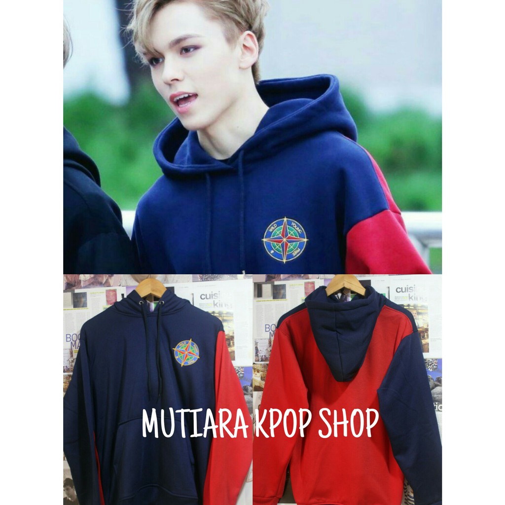 Vernon Seventeen Maroon Hoodie