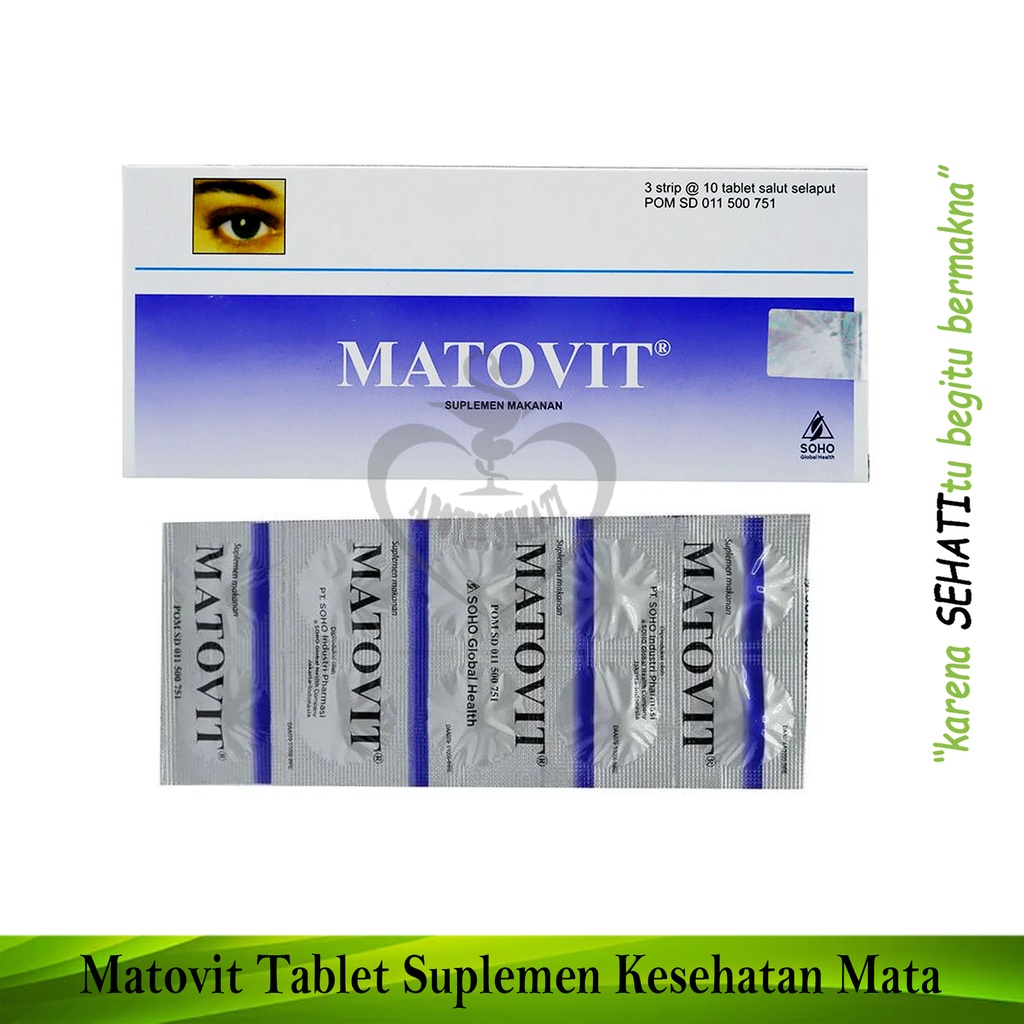 Matovit Suplemen Vitamin Mata Membantu Memelihara Kesehatan Mata