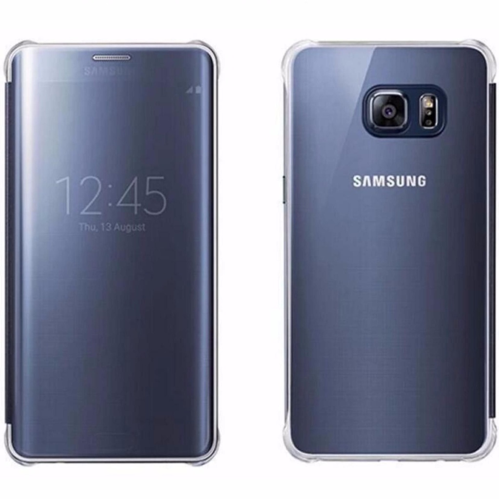 CASE SAMSUNG CLEAR VIEW COVER BLUE DARK - GALAXY NOTE 5 - ORIGINAL