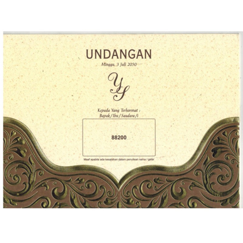 

Blanko Undangan Nikah/ Khitan Era Baru Murah Free Plastik OPP