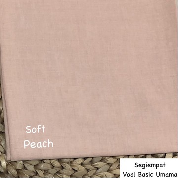 Godiva96 - UMAMA BASIC VOAL HIJAB / JILBAB MEDAN-U.BV. Soft Peach