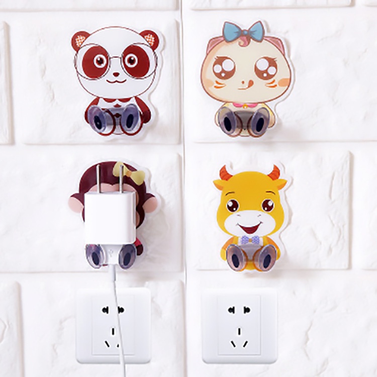 Hot Sale /1 /4 /5Pcs Kait Kabel Colokan Perekat Kuat Multi-Fungsi// Holder Colokan Dinding Plug Bracket Socket Rak Penyimpanan/Colokan Kawat Dapur Plug Hanging Hook Organizers