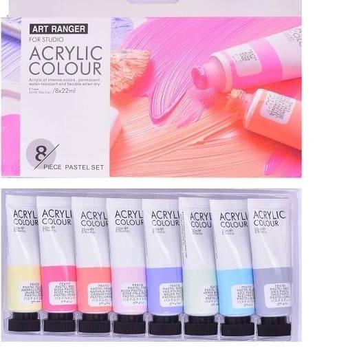 

Art Ranger Rangers Pastel Metallic Acrylic Paint / Cat Akrilik set 8x22ml