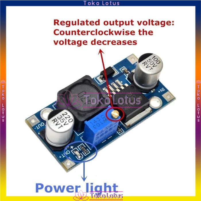 [Pengiriman Cepat] LM2596 LM2596S DC-DC Step Down Module BUCK REGULATOR