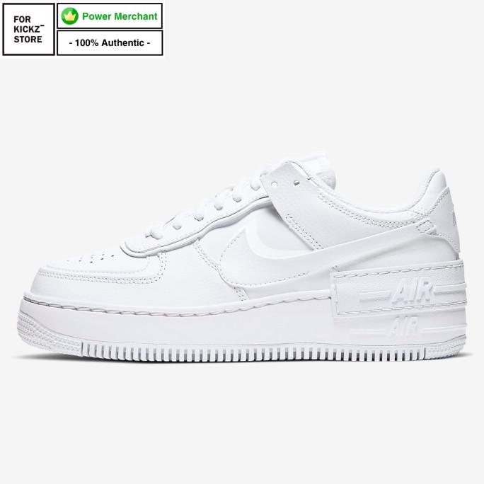 NIKE WMNS AIR FORCE 1 SHADOW TRIPLE WHITE